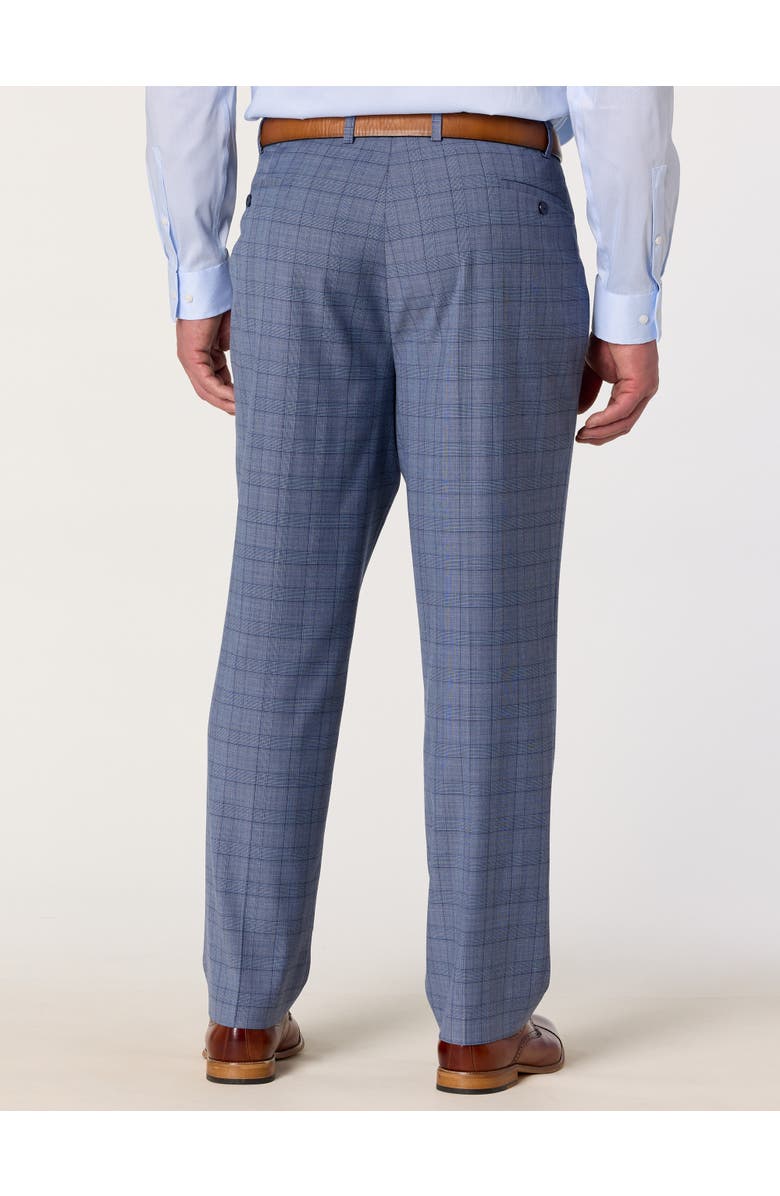 Michael Kors Big & Tall Glen Plaid Suit Pants, Alternate, color, Blue