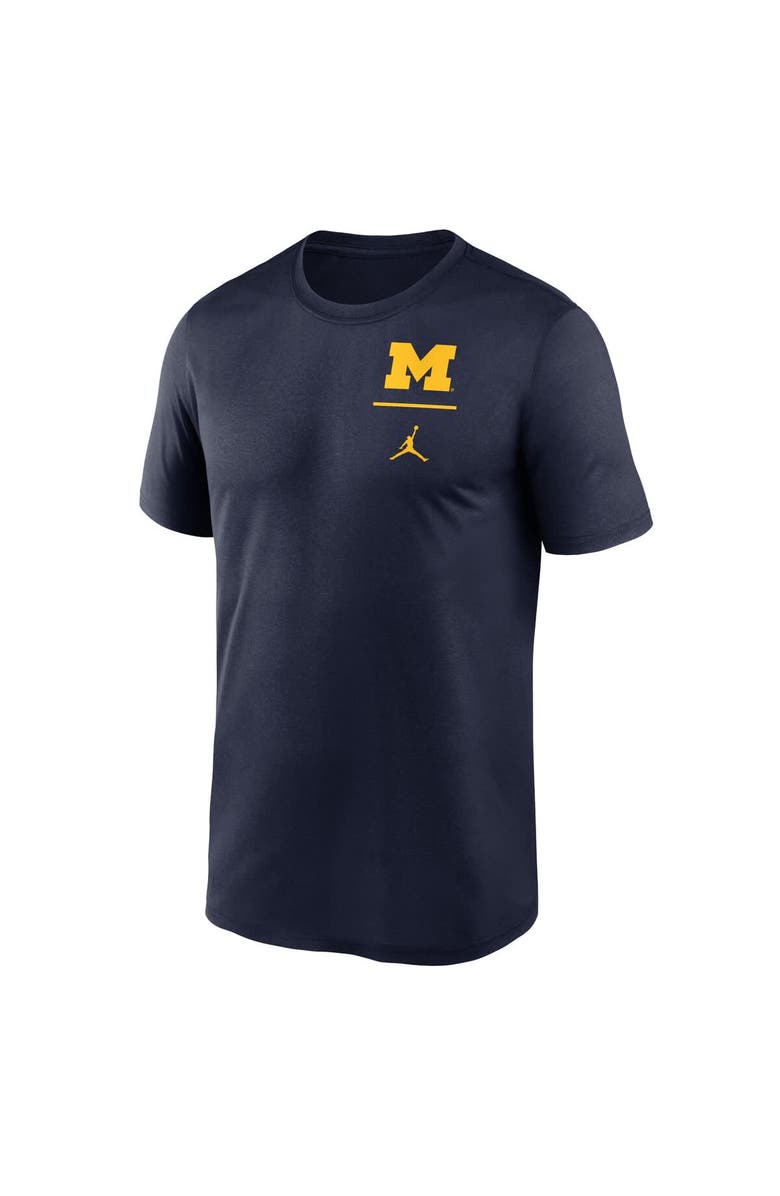 Jordan Brand Men's Jordan Brand Navy Michigan Wolverines Primary Logo Legend Performance T-Shirt, Alternate, color, Navy