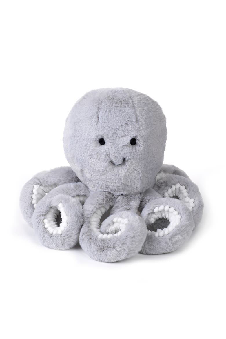 Ocean Blue Plush Octopus Stuffed Animal Toy - Inky, Main, color, Blue