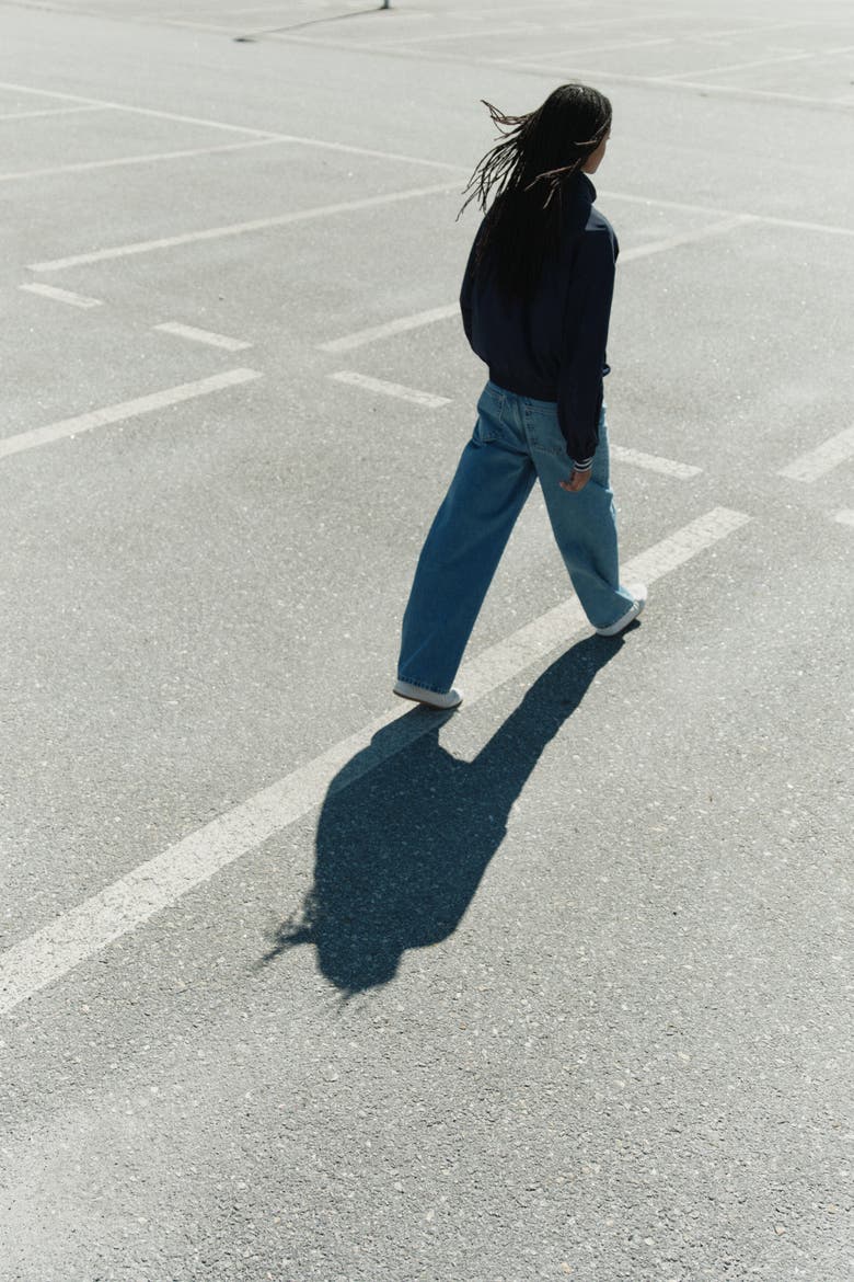Oversized Bomber Jacket, Alternate, color, Dark blue