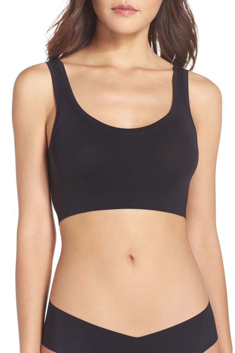 Touch Feeling Crop Top, Main, color, BLACK