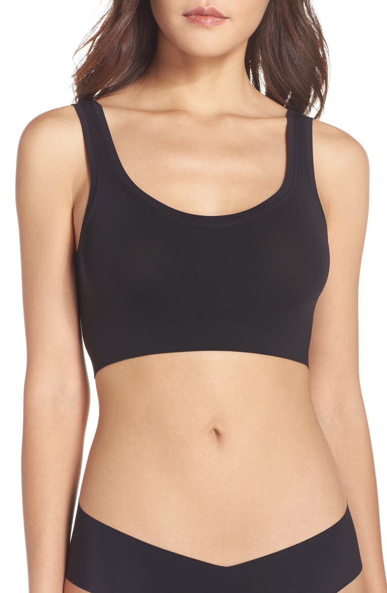 Hanro Touch Feeling Sports Bra, Main, color, Black
