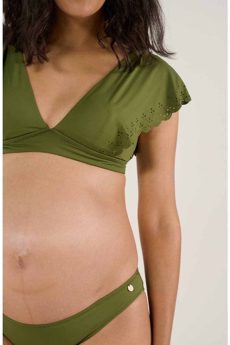Maternity bikini Bloom, Alternate, color, Kiwi