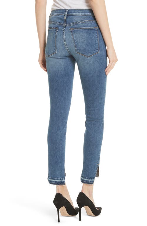 Frame Le High Ripped Released Hem Skinny Jeans