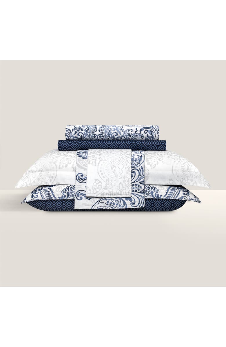 Togas Flevoland Fitted Sheet, Alternate, color, Blue