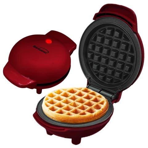 Non-Stick 5" Multi-Use Mini Waffle Maker in Red