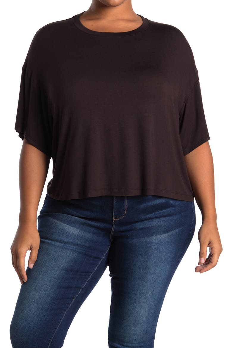 Short Sleeve Lounge T-Shirt, Main, color, BLACK