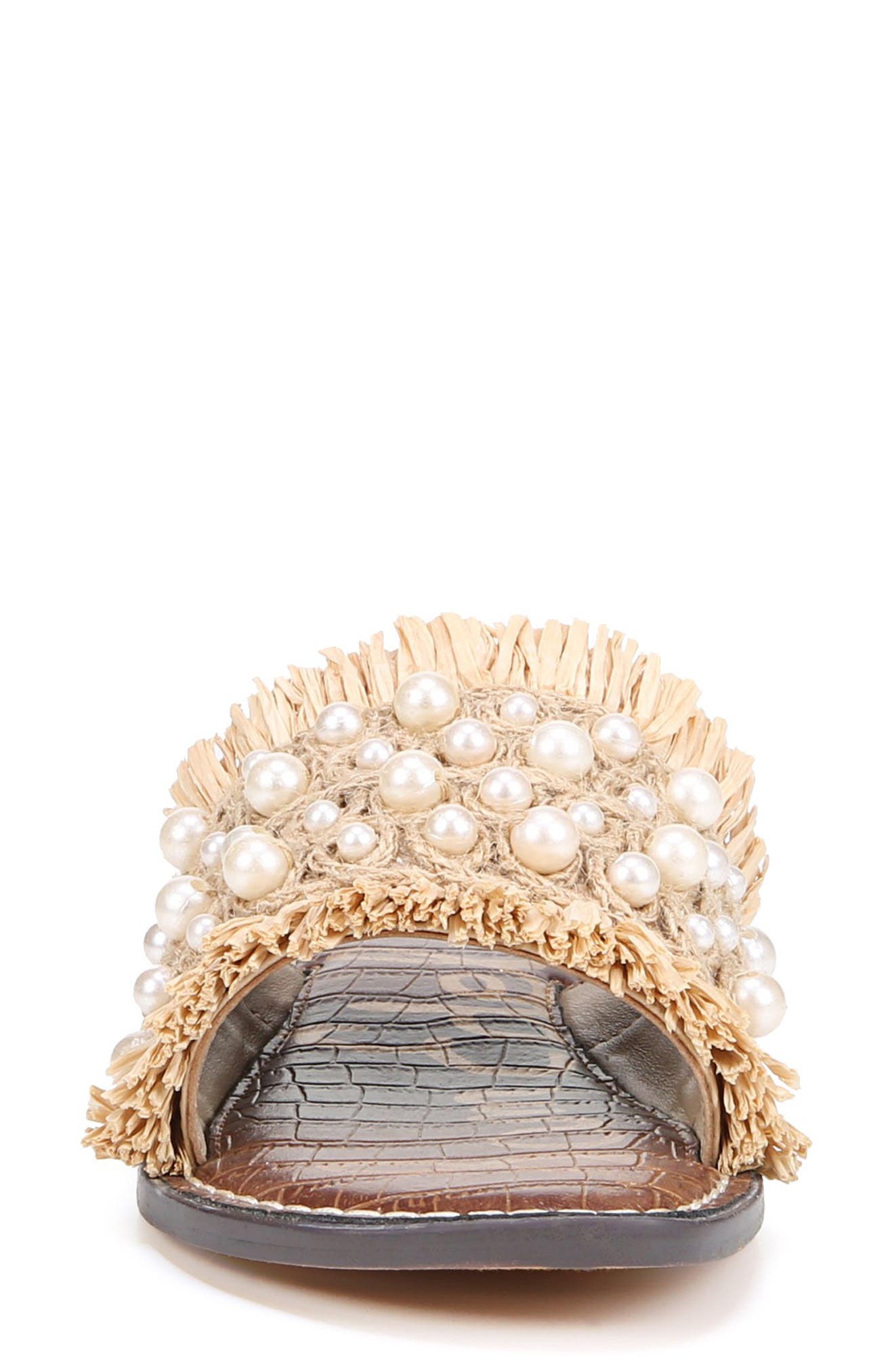 Sam Edelman Guthrie Raffia Slide Sandal, Alternate, color, 