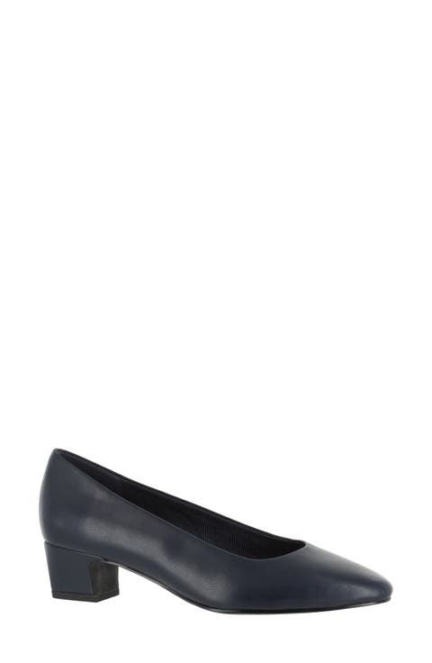 Prim Block Heel Pump (Women) (Multiple Widths Available)
