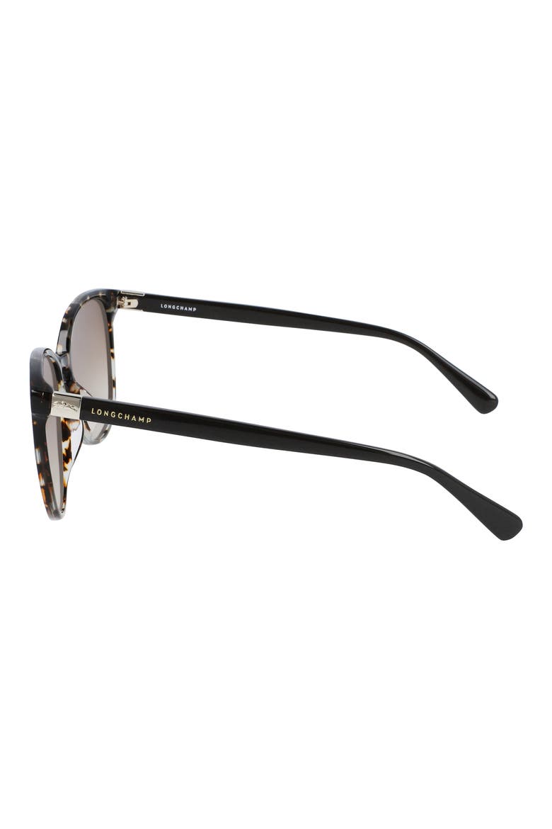 Le Pliage 53mm Gradient Cat Eye Sunglasses, Alternate, color, HAVANA AQUA/BROWN