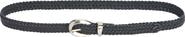 Treasure & Bond Maria Braid Leather Skinny Belt
