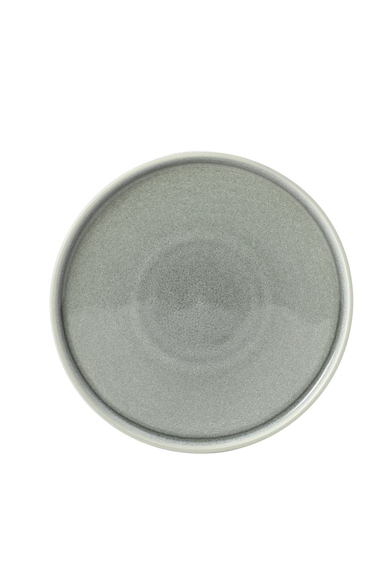Redrock Canyon 12-Piece New Bone China Plates and Bowls Dinnerware Set, Alternate, color, Grey