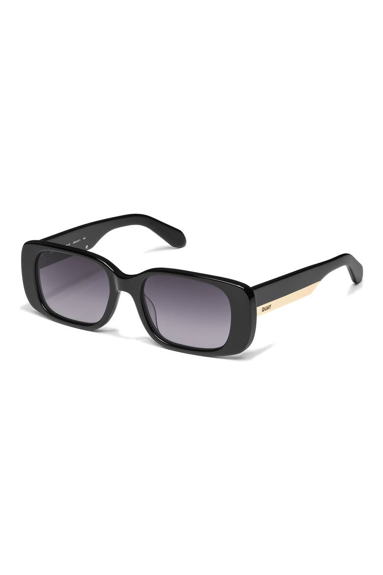 Karma 53mm Gradient Square Sunglasses, Alternate, color, BLACK/ SMOKE
