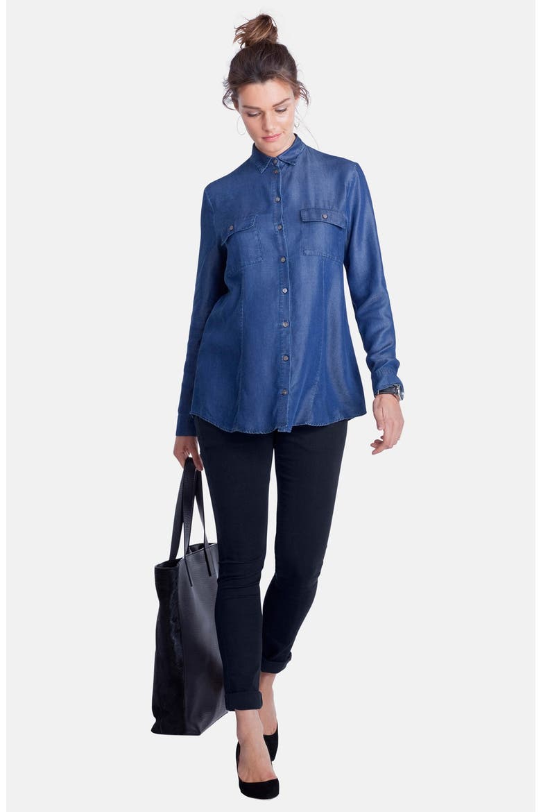 'Zadie' Stretch Maternity Skinny Jeans, Alternate, color, INDIGO
