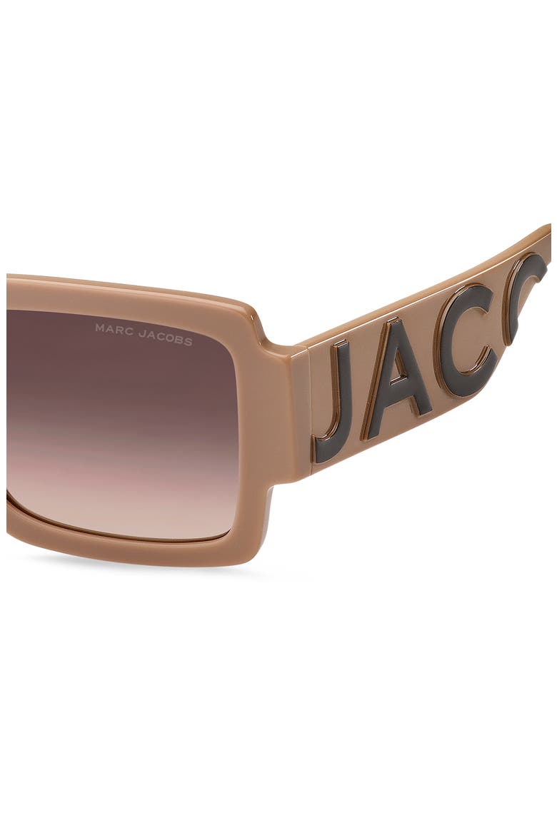 55mm Gradient Rectangular Sunglasses, Alternate, color, 0NOY-HA
