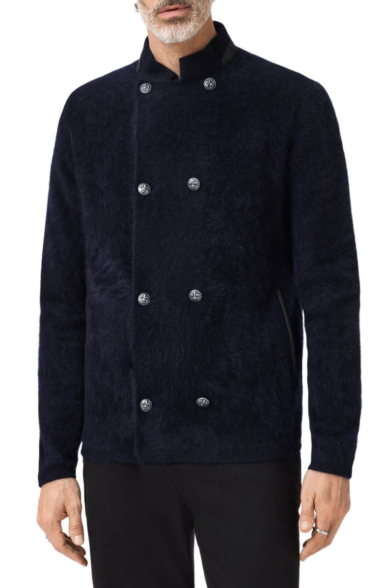 John Varvatos Andrano Cashmere Jacket, Alternate, color, Midnight