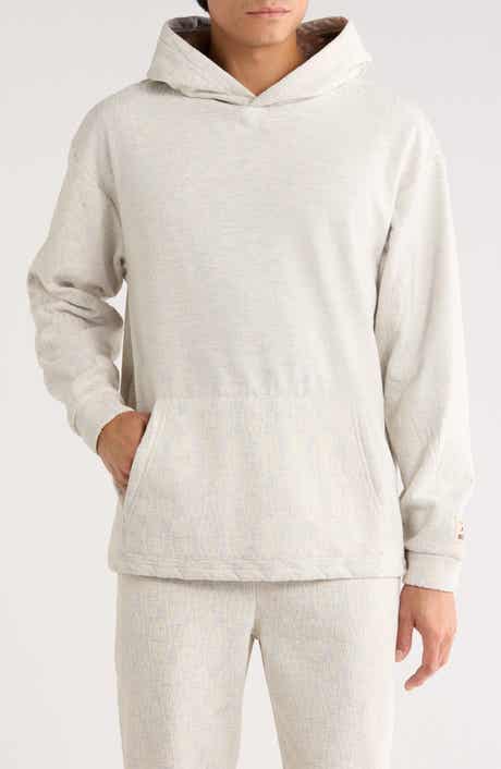 FLEECE FACTORY Monogram Faux Fur Lined Hoodie