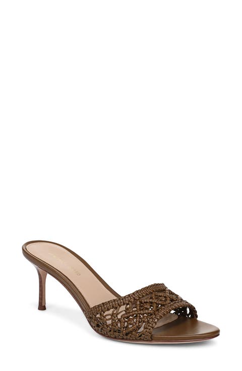 Tia Macramé Slide Sandal (Women)