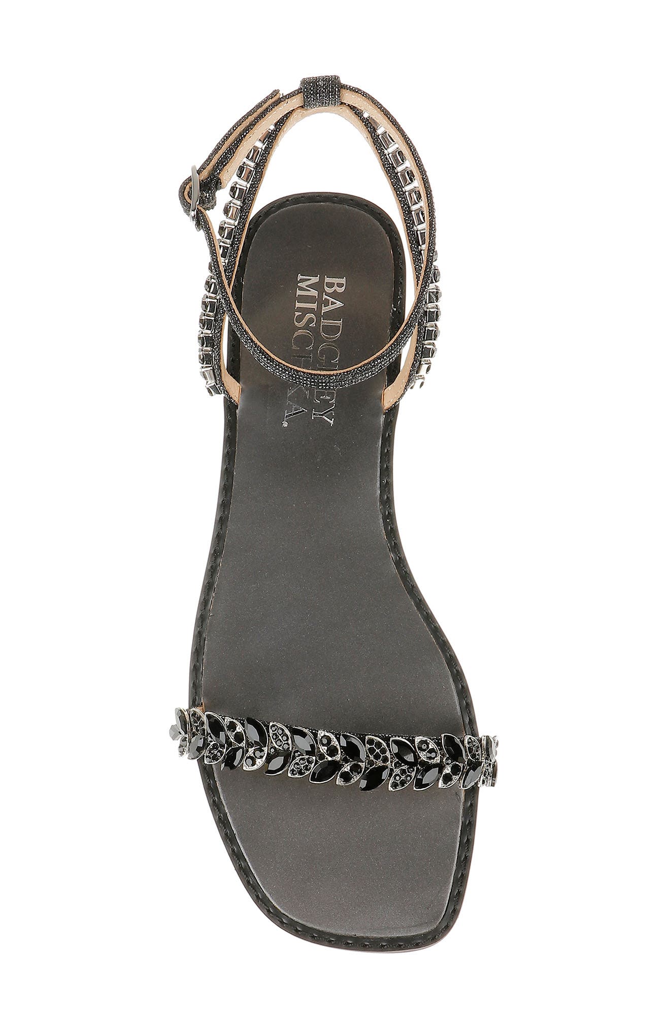 Kensy Ankle Strap Sandal, Alternate, color, BLACK