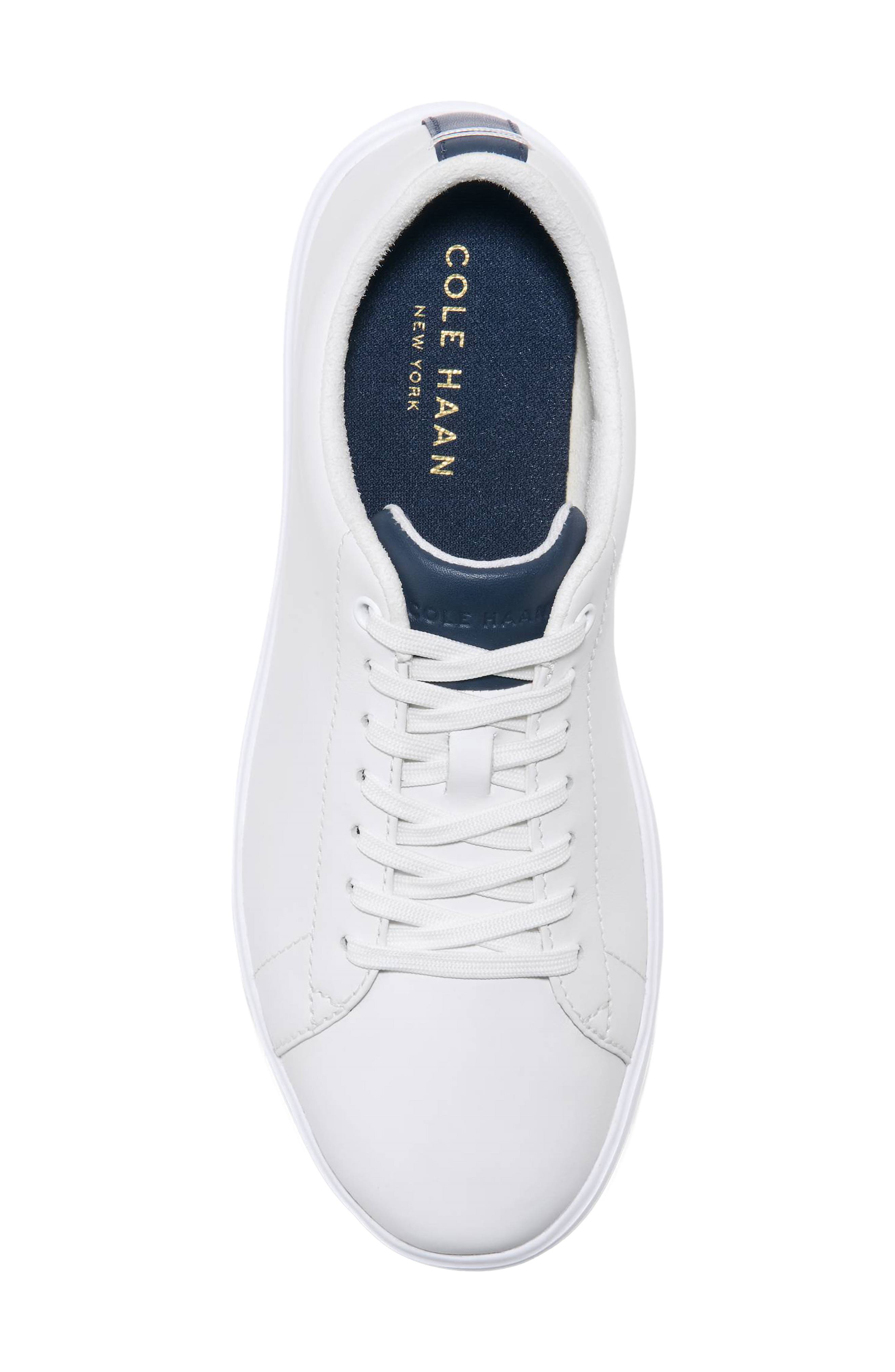 Grand Crosscourt Sneaker, Alternate, color, WHITE LEATHER / NAVY BLAZER