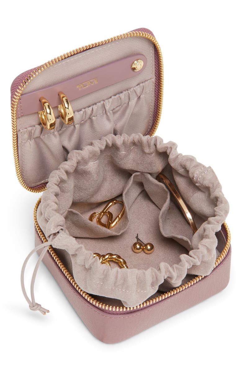TUMI Leather Jewelry Case, Alternate, color, Pearl Pink