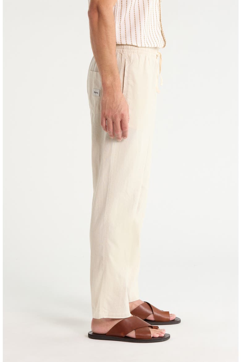 Linen & Cotton Jam Pants, Alternate, color, SAND