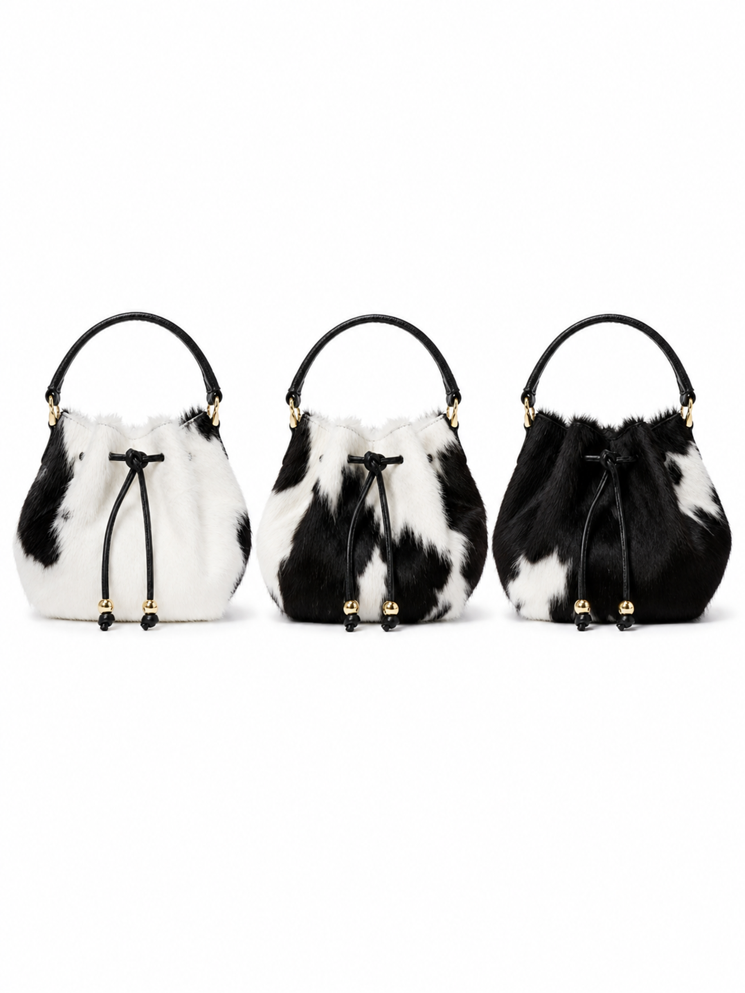 Dualis Luxury Hair-On Cowhide Crossbody, Alternate, color, Black And White Natural Hair