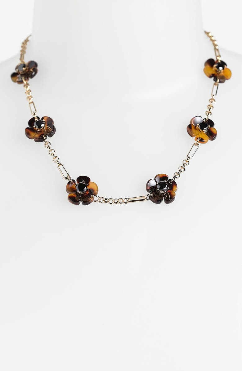 Tory Burch 'Flora' Station Necklace, Main, color,