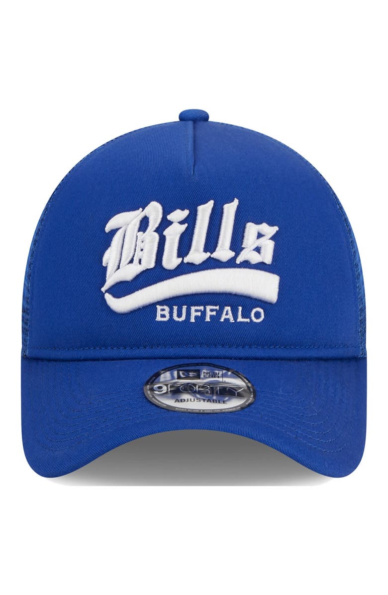 New Era Men's New Era Royal Buffalo Bills Caliber Trucker 9FORTY Adjustable Hat, Alternate, color, Royal