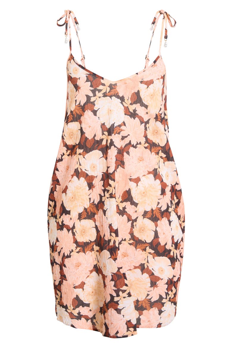 Short Boxy Beach Cover-Up Dress, Alternate, color, BLACK