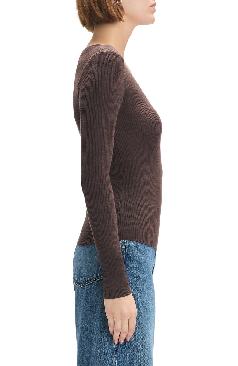 Favorite Daughter Take It Easy Wool Sweater, Alternate, color, Coffee