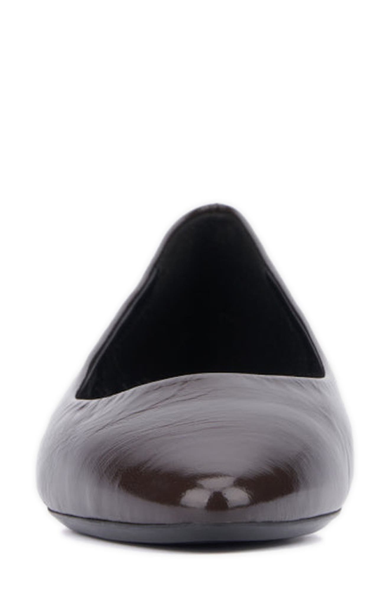 Aquatalia Penina WeatherproofFlat, Alternate, color, Mocha Patent