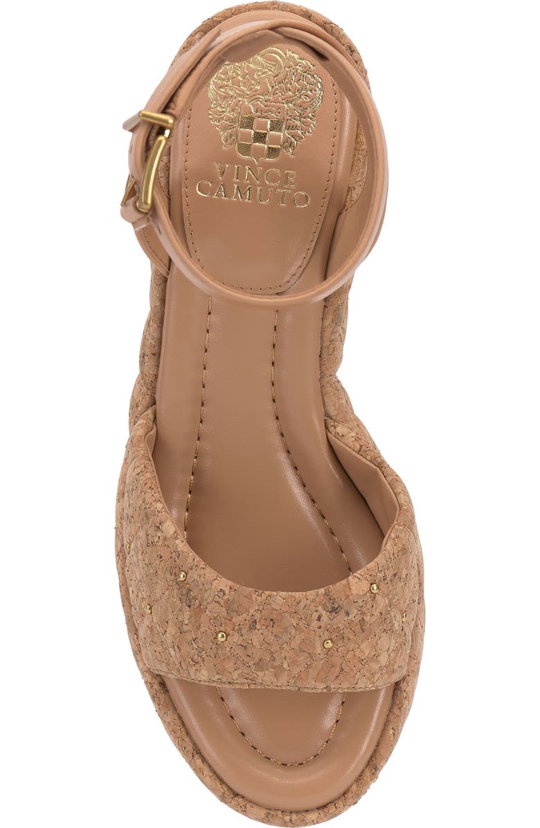 Vince Camuto Ellah Ankle Strap Platform Sandal, Alternate, color, Natural