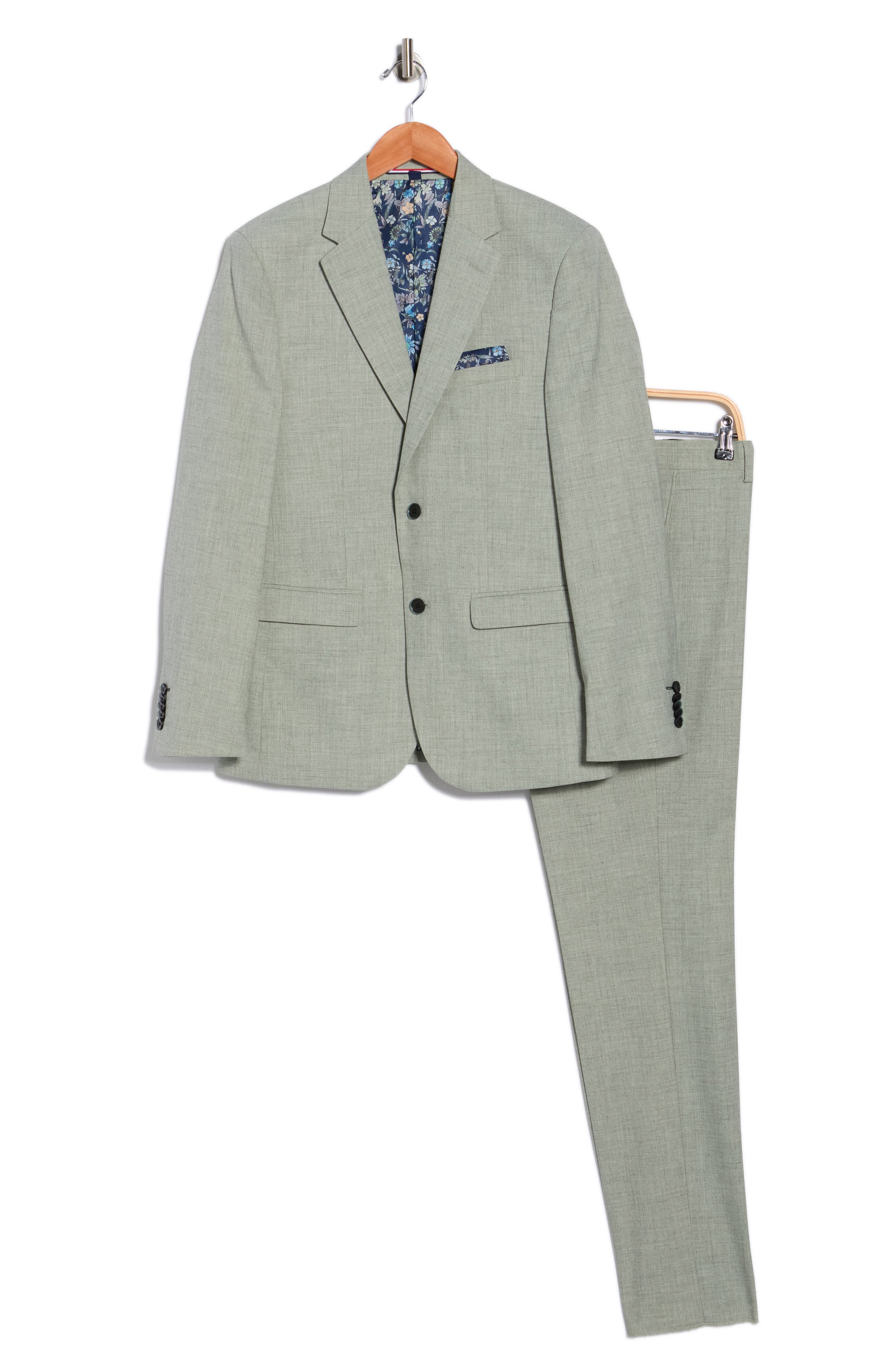 SOUL OF LONDON Two Button Linen Suit