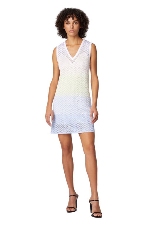 Missoni Gradient Chevron Viscose V-neck Mini-dress