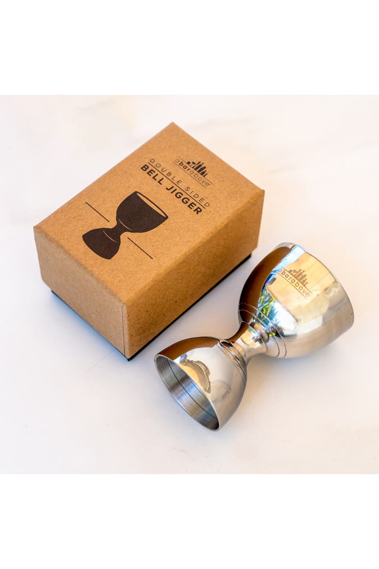 Bell Cocktail Jigger, Alternate, color, Stainless Steel