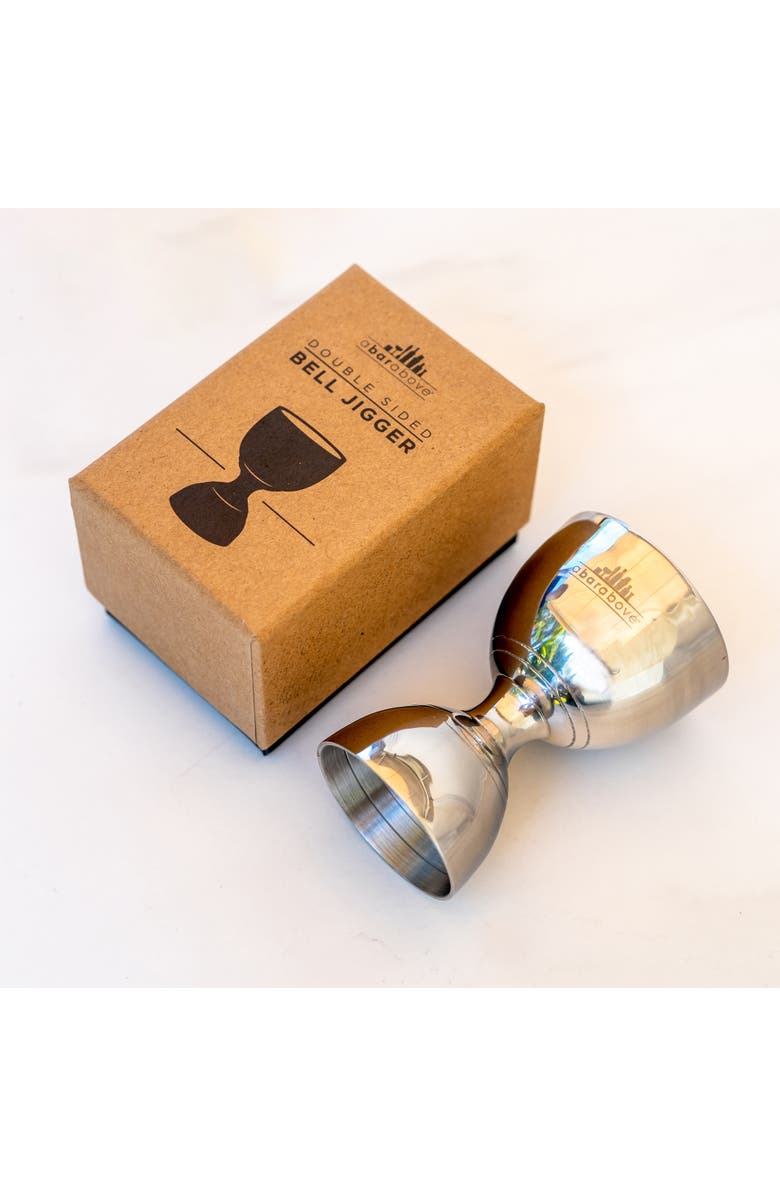 A Bar Above Bell Cocktail Jigger, Alternate, color, Stainless Steel