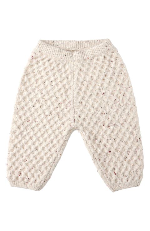 Speckled Honeycomb Cable Knit Joggers (Baby)