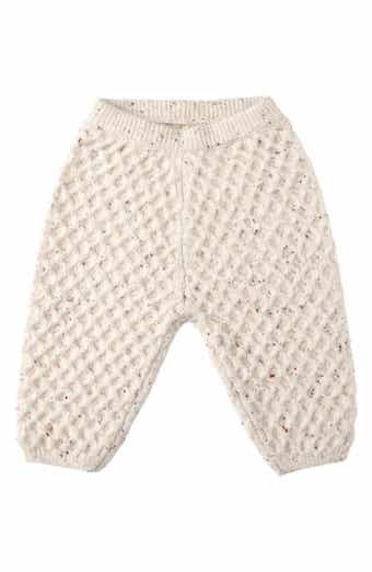 Speckled Honeycomb Cable Knit Joggers
