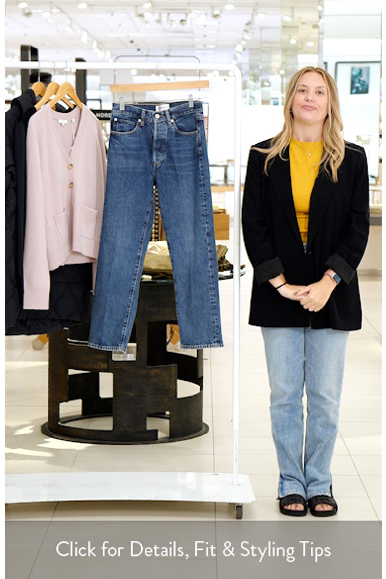 The Vertical High Waist Ankle Relaxed Straight Leg Jeans video