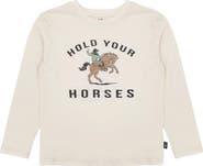 Feather 4 Arrow Kids' Horses Long Sleeve Graphic T-Shirt