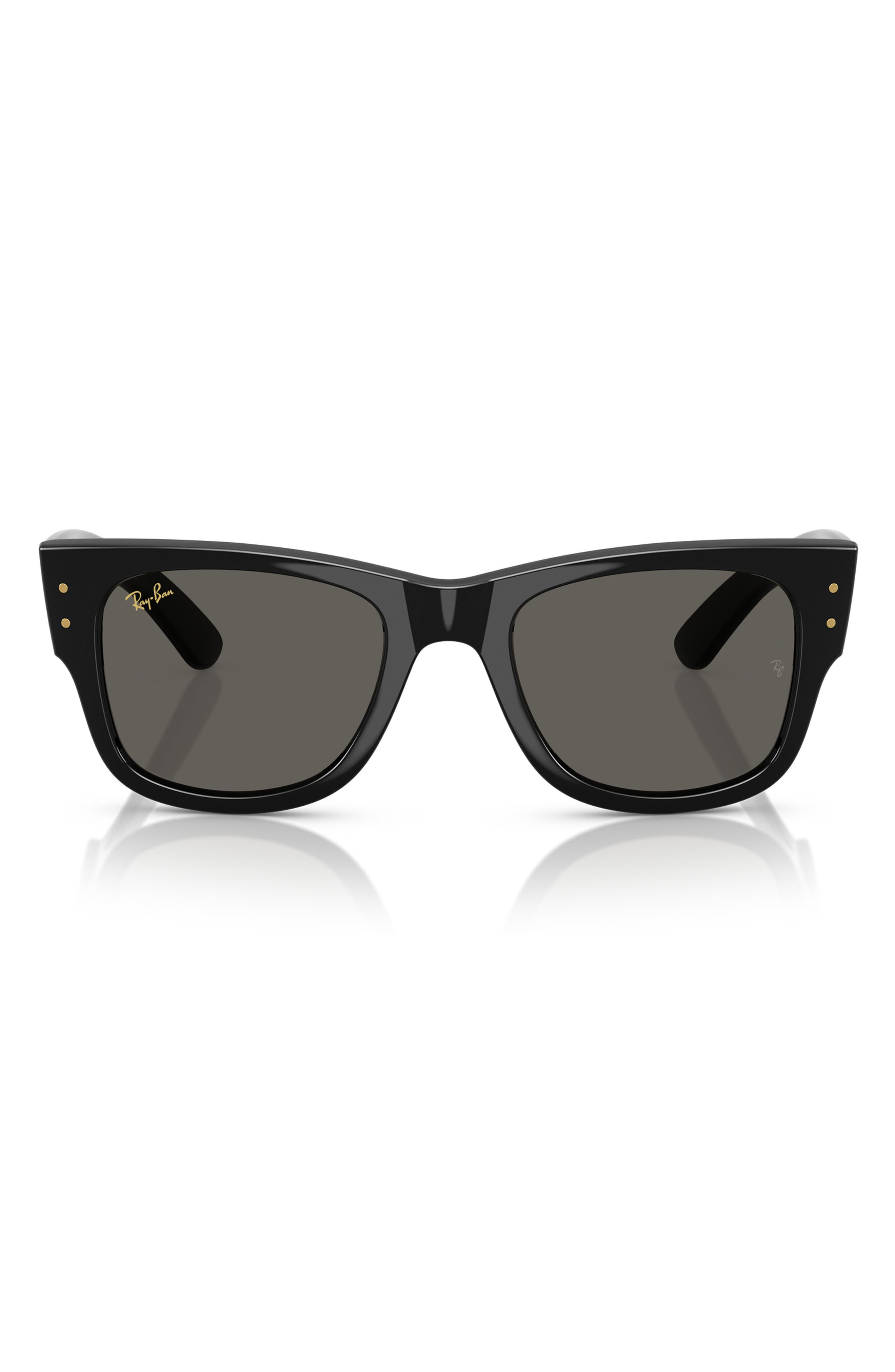 x A$AP Rocky Blacked Out Mega Wayfarer 63mm Square Sunglasses
