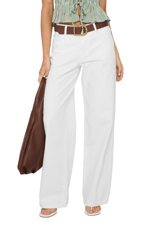 Serenitia Mid Rise Straight Leg Jeans