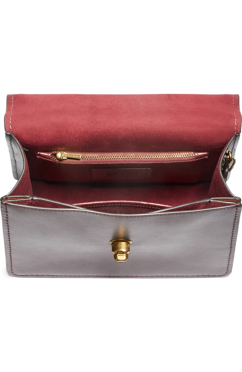 COACH Parker Colorblock Stripe Leather Shoulder Bag, Alternate, color,