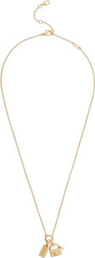 COACH Tabby Key Rexy Charm Pendant Necklace