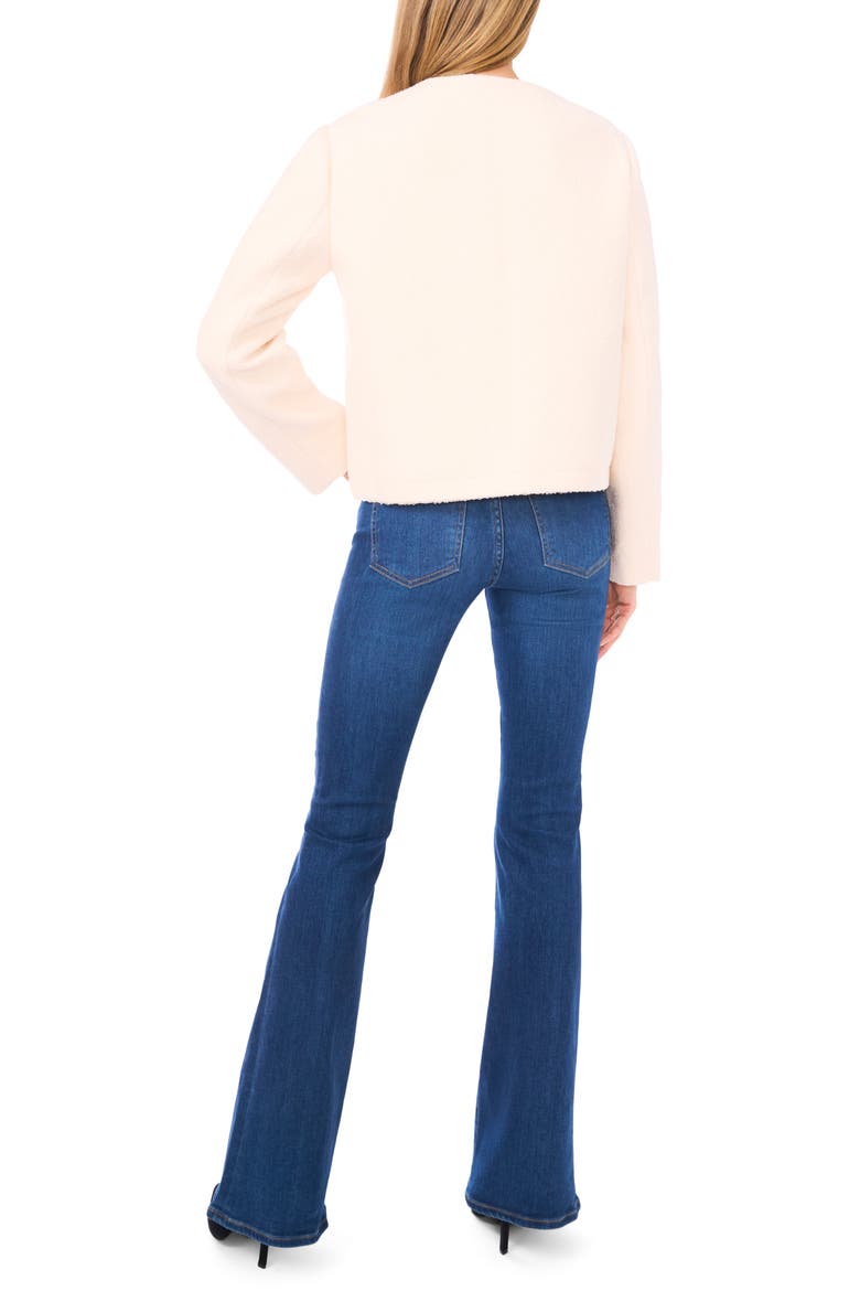 High Pile Fleece Crop Zip Jacket, Alternate, color, NEW IVORY