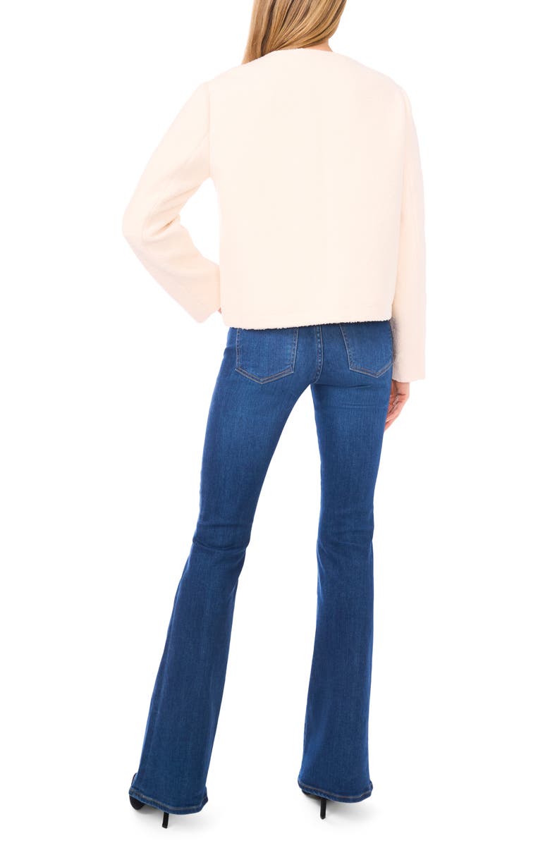 Halogen<sup>®</sup> High Pile Fleece Crop Zip Jacket, Alternate, color, New Ivory