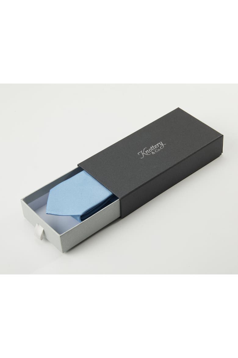 Twill Silk Tie, Alternate, color, Sky Blue