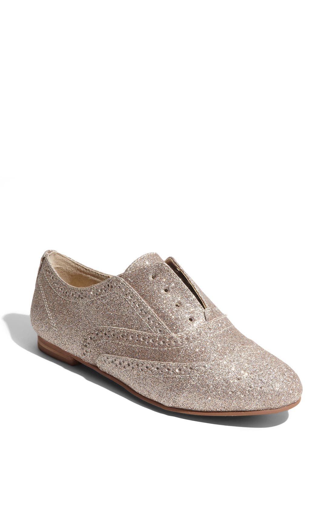 'Trouser' Laceless Oxford, Main, color, GOLD GLITTER