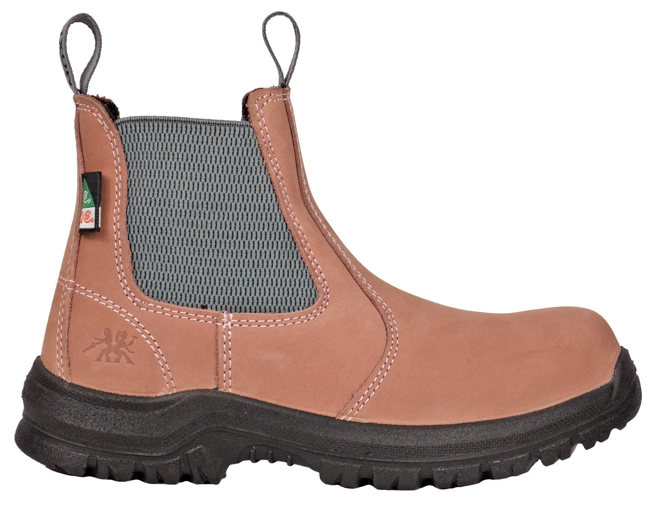 Moxie Trades Moxie Angelina Womens Composite Toe Chelsea Work Boot, Alternate, color, Pink